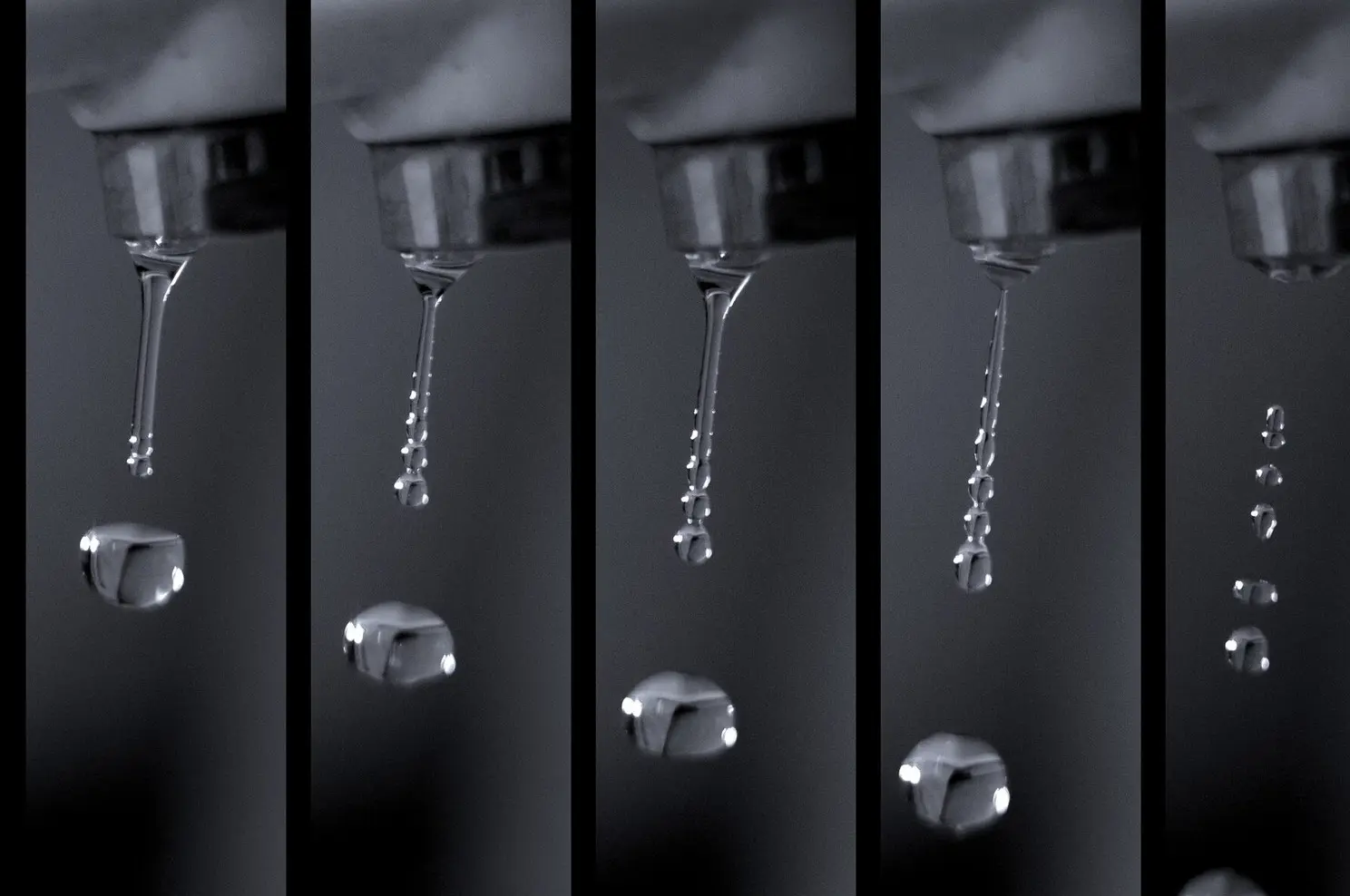 Plumbing leak — dripping water from a fixture